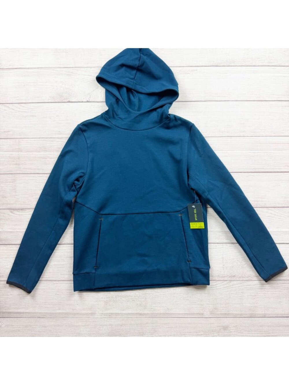 Tek Gear Boys Essential Fleece Hoodie Blue Comfortable Sweatshirt NWT M 10-12